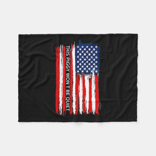 Couverture Polaire This Ggy Won't Be Quiet Funny Flag (Devant (Horizontal))