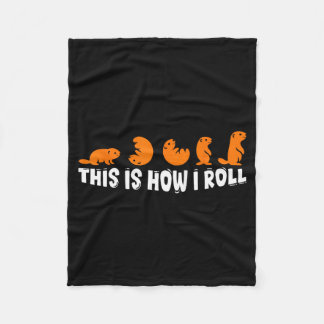 Couverture Polaire This Is How I Roll Groundhog Cute Groundhog Day Fu