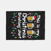 Couverture Polaire This Is My Christmas Beer Drinking Funny Party Xma (Devant (Horizontal))