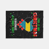 Couverture Polaire This Is My Christmas Lights Love Bahamas Flag Paja (Devant (Horizontal))
