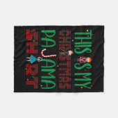 Couverture Polaire This Is My Christmas Pajama Funny Family Matching  (Devant (Horizontal))