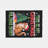 Couverture Polaire This Is My Christmas Pajama Shirt Cat Lovers Holid (Devant (Horizontal))