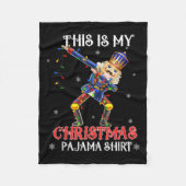 Couverture Polaire This Is My Christmas Pajama Shirt Dabbing Nutcrack (Devant)