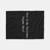 Couverture Polaire This Is My Christmas Pajama Shirt Funny Quote Lazy (Devant (Horizontal))