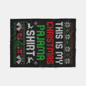 Couverture Polaire This Is My Christmas Pajama Shirt Funny Xmas Pjs M (Devant (Horizontal))