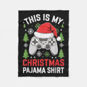 Couverture Polaire This Is My Christmas Pajama Shirt Gamer Teen Boy X (Devant)