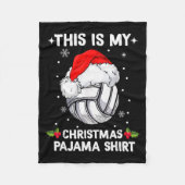 Couverture Polaire This Is My Christmas Pajama Shirt Volleyball Chris (Devant)