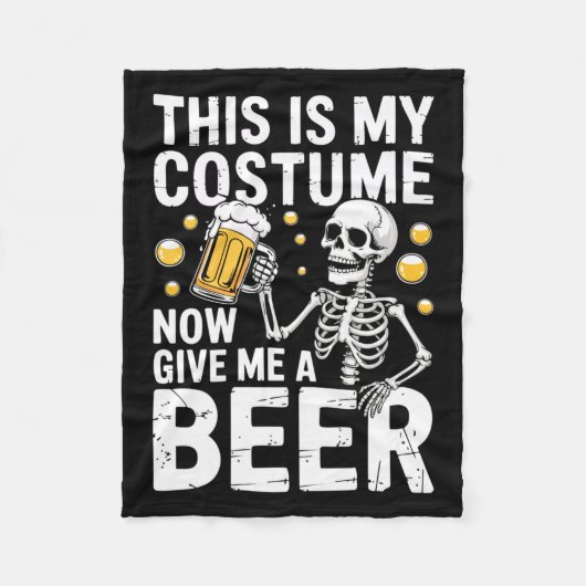 Couverture Polaire This Is My Costume Give Me A Beer Shirt Men Dad Ha (Devant)