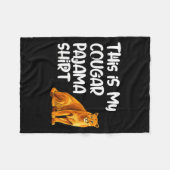 Couverture Polaire This Is My Cougar Pajama Shirt, Funny Cougars (Devant (Horizontal))