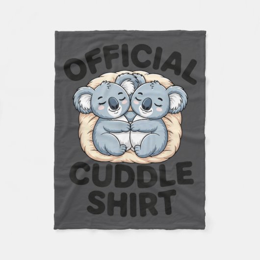 Couverture Polaire This Is My Cuddle Shirt Cute Koala Matching  (Devant)