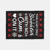 Couverture Polaire This Is My Only Sweater With No ss On It Ugly Chri (Devant (Horizontal))