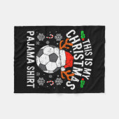 Couverture Polaire This Is My Soccer Christmas Pajama Shirt Srts Mens (Devant (Horizontal))