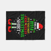 Couverture Polaire This Is My Too Hot For Ugly Christmas Shirt Tee (Devant (Horizontal))