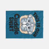 Couverture Polaire This Is Our Cuddle Shirt Cute Koala Couple (Devant (Horizontal))