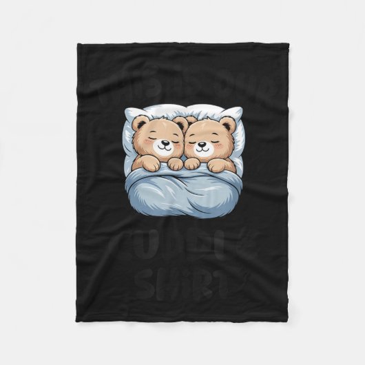 Couverture Polaire This Is Our Cuddle Shirt Cute Teddy Bear Couple  (Devant)