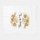 Couverture Polaire This Is The Season Pine Design Holiday Christmas C (Devant (Horizontal))