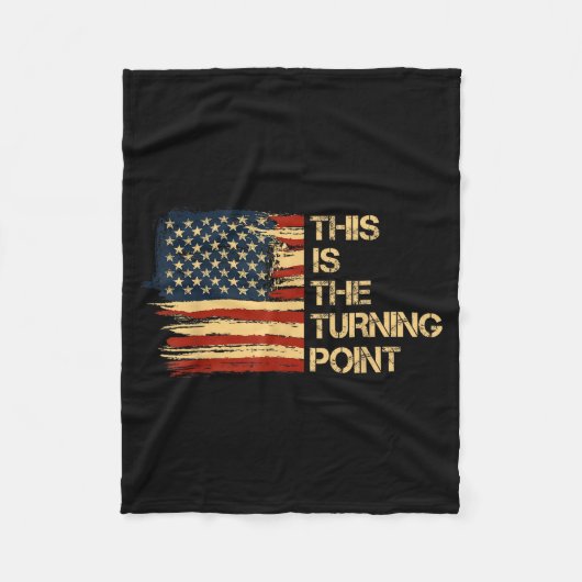 Couverture Polaire This Is The Turning Int Tee Usa Flag For Men Women (Devant)