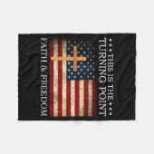 Couverture Polaire This Is The Turning Point Patriotic Christian Fait (Devant (Horizontal))
