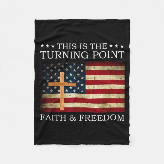 Couverture Polaire This Is The Turning Point Patriotic Christian Fait (Devant)