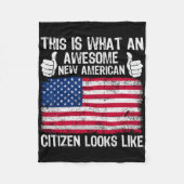 Couverture Polaire This Is What An Awesome New American Citizen Looks (Devant)