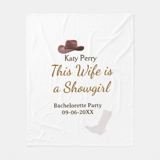 Couverture Polaire This Wife is a showgirl bachelorette party name da