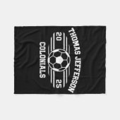 Couverture Polaire Thomas Jefferson Colonials Soccer Ll 2025 (Devant (Horizontal))