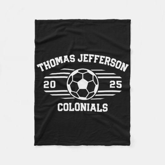 Couverture Polaire Thomas Jefferson Colonials Soccer Ll 2025 (Devant)