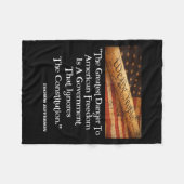 Couverture Polaire Thomas Jefferson Le Plus Grand Danger Pour La Libe (Devant (Horizontal))