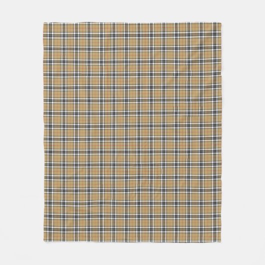 Couverture Polaire Thomson Camel Tartan Plaid Family Mode Motif (Devant)