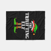 Couverture Polaire Thrifting Elf Matching Family Group Christmas Part (Devant (Horizontal))