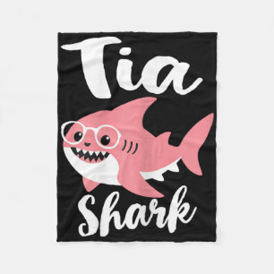 Couverture Polaire Tia Shark Fête des mères grand-mère drôle