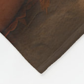 Couverture Polaire Tibétain Terrier Chiot Automne Citrouille délice (Coin)