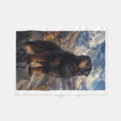 Couverture Polaire Tibetan Mastiff Mountain View Sticker  (Devant (Horizontal))