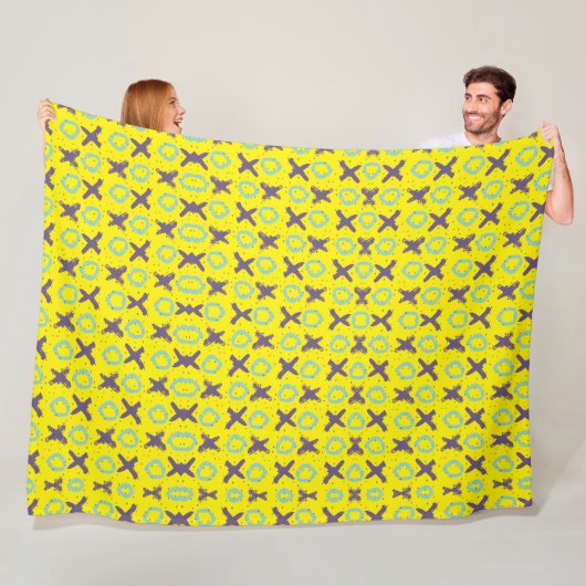 Couverture Polaire Tic Tack Toe (En situation)