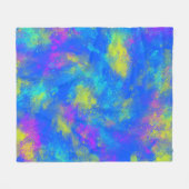 Couverture Polaire Tie Dye Blue (Devant (Horizontal))
