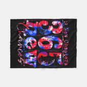 Couverture Polaire Tie-dye Happy New Years 12 New Chapters 365 New Ch (Devant (Horizontal))