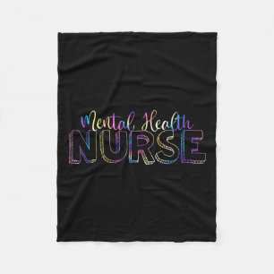 Couverture Polaire Tie Dye Infirmière en santé mentale Nurs psychiatr