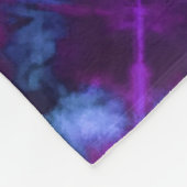 Couverture Polaire Tie Dye Kaleidoscope Vibrant Bleu pourpre Magenta (Coin)