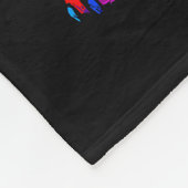 Couverture Polaire Tie-dye Lar Bear Peace Sign Hip (Coin)