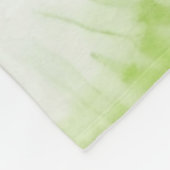 Couverture Polaire Tie-Dye Vert Citron Menthe (Coin)