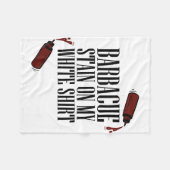 Couverture Polaire Tige barbecue sur mon blanc (Devant (Horizontal))