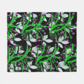 Couverture Polaire Tige et Fleurs (Devant (Horizontal))