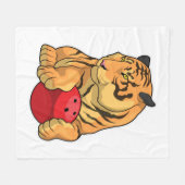 Couverture Polaire Tiger Bowling Bowling boule (Devant (Horizontal))