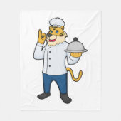 Couverture Polaire Tiger Cook Chef hat Platter (Devant)