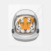 Couverture Polaire Tiger en astronaute avec casque (Devant)
