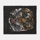 Couverture Polaire Tiger face (conception de signature) (Devant (Horizontal))