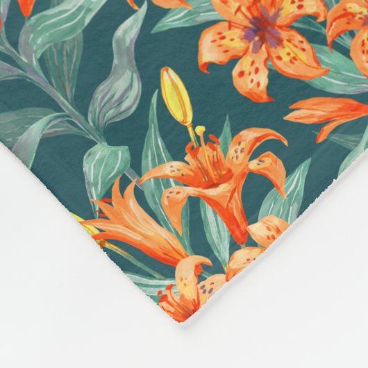 Couverture Polaire Tiger Lily (Coin)
