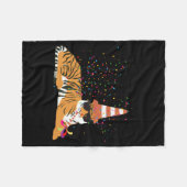 Couverture Polaire Tiger Partying Animals Having A Party  (Devant (Horizontal))