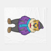 Couverture Polaire Tiger Scarf Beanie (Devant (Horizontal))