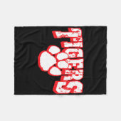 Couverture Polaire Tigers School Spirit Back To School R  (Devant (Horizontal))